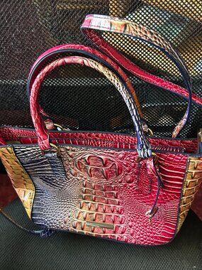 ALLIGATOR   EMBOSSED  PURSE